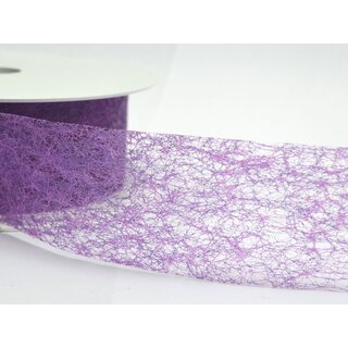 VLIES Dekoband 3 m x 40 mm LILA Violett Vliesband Geschenkband Schleifenband Transparent