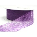 VLIES Dekoband 3 m x 40 mm LILA Violett Vliesband...