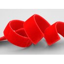 Elastisches Samtband ROT | KNALLROT (315) 1 m x 16 mm...
