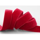 Elastisches Samtband ROT | DUNKELROT (340) 1 m x 16 mm...