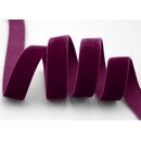 Elastisches Samtband BURGUND | BORDEAUX (385) 1 m x 16 mm...