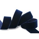 Elastisches Samtband DUNKELBLAU (590) 1 m x 16 mm...