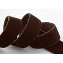 Elastisches Samtband BRAUN (691) 1 m x 16 mm METERWARE...