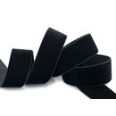 Elastisches Samtband SCHWARZ (725) 1 m x 16 mm METERWARE...