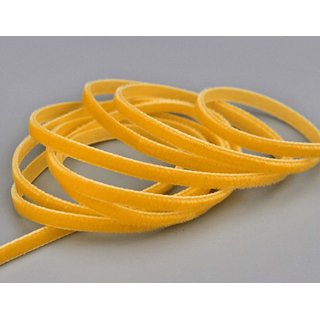 Samtband DUNKELGELB | GOLD (402) 1 m x 5 mm METERWARE...