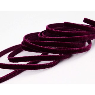 Samtband BURGUNDY (434) 1 m x 5 mm METERWARE Samt...
