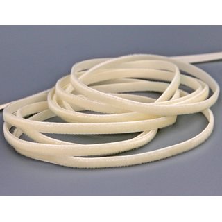 Samtband CREME (564) 1 m x 5 mm METERWARE Samt einseitig...
