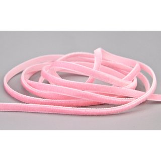 Samtband ROSA (572) 1 m x 5 mm METERWARE Samt einseitig...