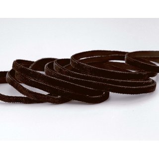 Samtband DUNKELBRAUN | SCHWARZBRAUN (985) 1 m x 5 mm...