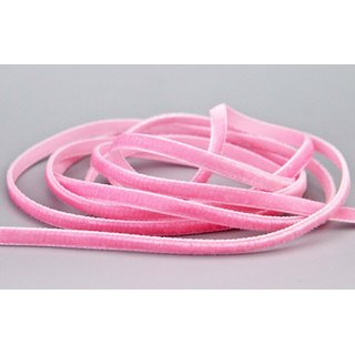 Samtband BABY PINK (421) 1 m x 7 mm METERWARE Samt...
