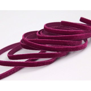 Samtband WEINROT | WINE (424) 1 m x 7 mm METERWARE Samt...