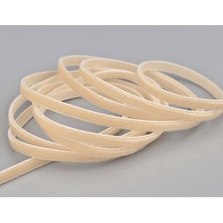 Samtband PUDER | BEIGE (427) 1 m x 7 mm METERWARE Samt...