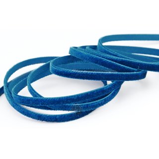 Samtband AQUABLAU (197) 1 m x 7 mm METERWARE Samt...
