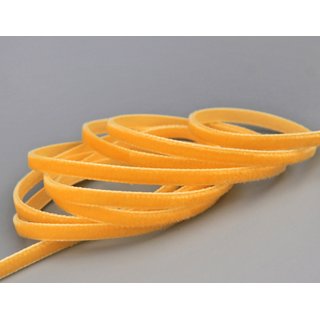 Samtband DOTTERGELB (528) 1 m x 7 mm METERWARE Samt...