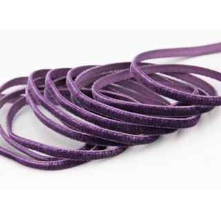 Samtband PFLAUME (581) 1 m x 7 mm METERWARE Samt...