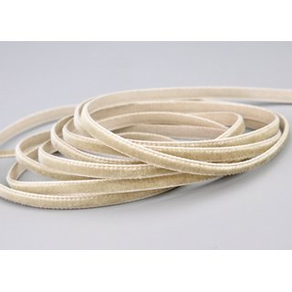 Samtband SAND (602) 1 m x 7 mm METERWARE Samt einseitig...