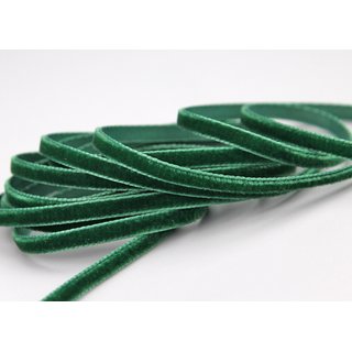 Samtband DUNKELGRÜN (621) 1 m x 9 mm METERWARE Samt...