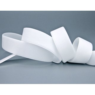 Samtband WEISS (401) 1 m x 16 mm METERWARE Samt einseitig...