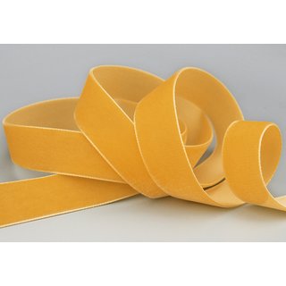 Samtband DUNKELGELB | GOLD (402) 1 m x 16 mm METERWARE...