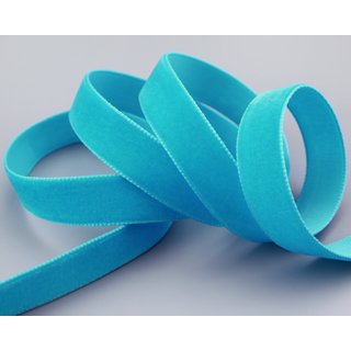 Samtband TÜRKISBLAU (616) 1 m x 16 mm METERWARE Samt...
