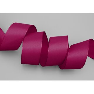 Dekoband TAFTBAND 3 m x 40 mm FUCHSIA Pflaume Geschenkband Stoffband Taft Visco