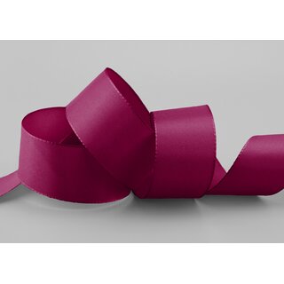 Dekoband TAFTBAND 3 m x 40 mm FUCHSIA Pflaume Geschenkband Stoffband Taft Visco