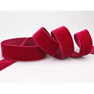 Samtband DUNKELROT (644) 1 m x 16 mm METERWARE Samt...