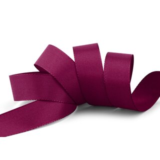 Dekoband TAFTBAND 3 m x 25 mm FUCHSIA Pflaume Geschenkband Stoffband Taft Visco