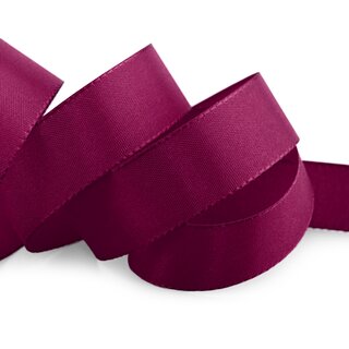 Dekoband TAFTBAND 3 m x 25 mm FUCHSIA Pflaume Geschenkband Stoffband Taft Visco