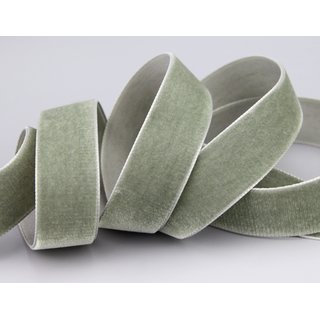 Samtband SCHILFGRÜN (687) 1 m x 16 mm METERWARE Samt...