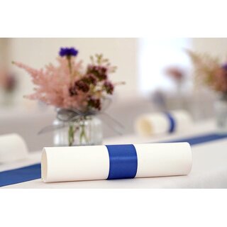 Dekoband TAFTBAND 3 m x 40 mm BLAU Geschenkband Stoffband Taft Visco