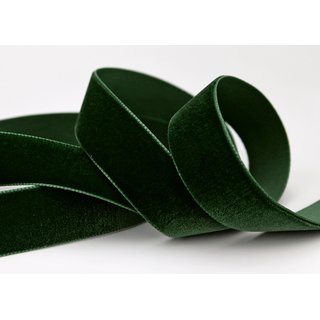 Samtband SCHWARZGRÜN (926) 1 m x 16 mm METERWARE Samt...