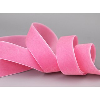 Samtband BABY PINK (421) 1 m x 22 mm METERWARE Samt...