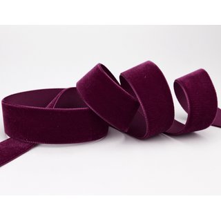 Samtband BURGUNDY (434) 1 m x 22 mm METERWARE Samt...