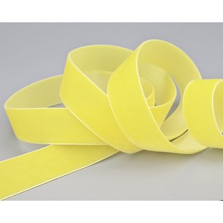 Samtband HELLGELB | CITRON (452) 1 m x 22 mm METERWARE...