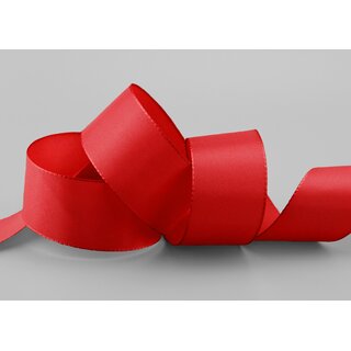 Dekoband TAFTBAND 3 m x 40 mm ROT Geschenkband Stoffband Taft Visco