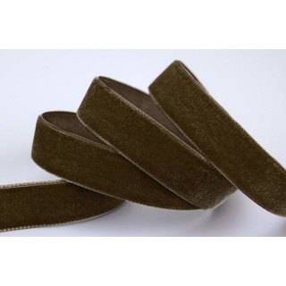 Samtband BRAUN (525) 1 m x 22 mm METERWARE Samt einseitig...
