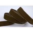Samtband BRAUN (525) 1 m x 22 mm METERWARE Samt einseitig...