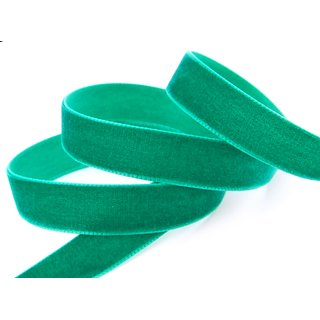 Samtband SMARAGDGRÜN (456) 1 m x 22 mm METERWARE Samt...