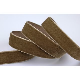 Samtband NATURBRAUN (539) 1 m x 22 mm METERWARE Samt...