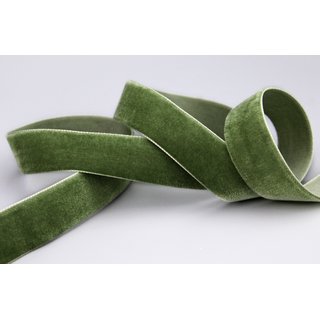 Samtband OLIV DUNKEL (549) 1 m x 22 mm METERWARE Samt...