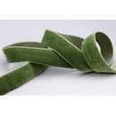 Samtband OLIV DUNKEL (549) 1 m x 22 mm METERWARE Samt...