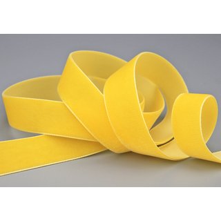 Samtband GELB (573) 1 m x 22 mm METERWARE Samt einseitig...