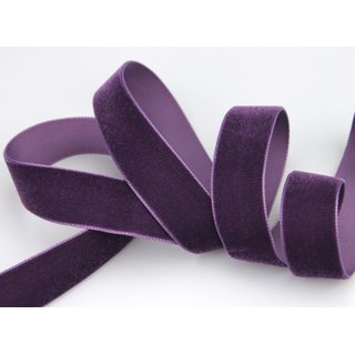 Samtband PFLAUME (581) 1 m x 22 mm METERWARE Samt...