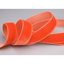 Samtband KAROTTEN-ORANGE (601) 1 m x 22 mm METERWARE Samt...