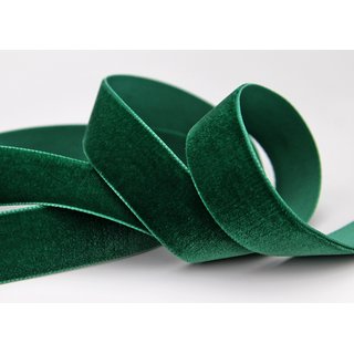 Samtband DUNKELGRÜN (621) 1 m x 22 mm METERWARE Samt...