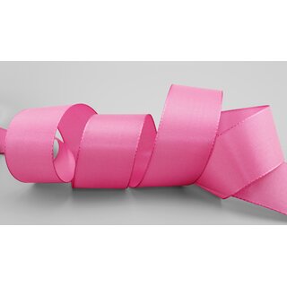 Dekoband TAFTBAND 3 m x 40 mm PINK Geschenkband Stoffband Taft Visco