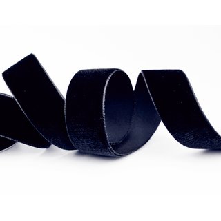 Samtband DUNKELBLAU | NACHTBLAU (638) 1 m x 22 mm...