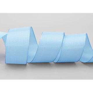 Dekoband TAFTBAND 3 m x 40 mm HELLBLAU Geschenkband Stoffband Taft Visco