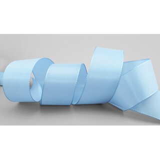 Dekoband TAFTBAND 3 m x 40 mm HELLBLAU Geschenkband Stoffband Taft Visco